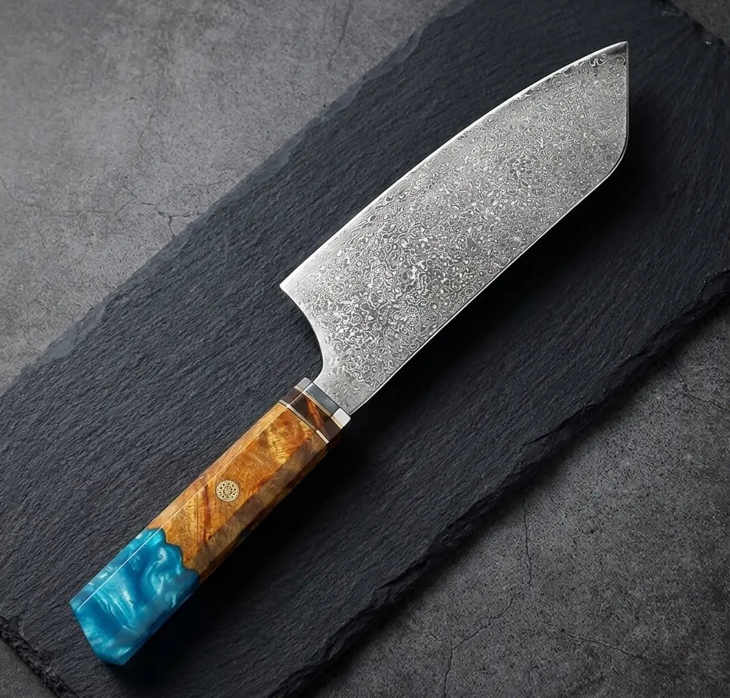 Couteau Bunka japonais et couteau éminceur polyvalent de la marque Ryulys