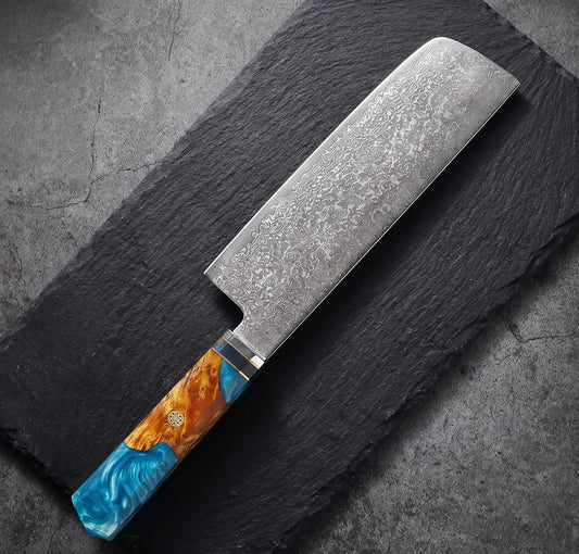 Couteau Nakiri japonais et couteau à légumes de la marque Ryulys