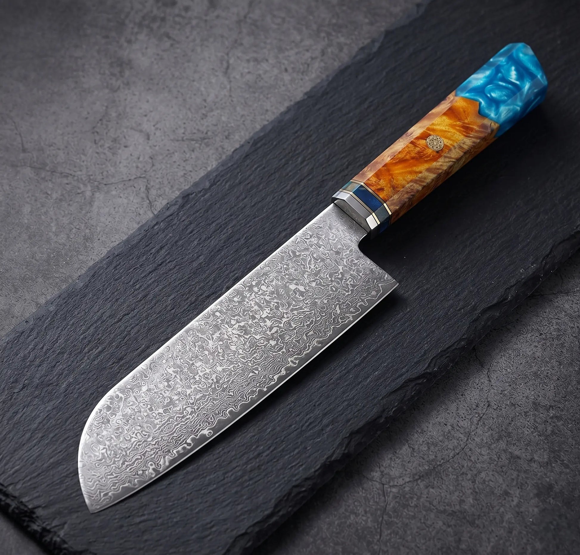 Manches ergonomiques assortis de la mallette de couteaux de cuisine Ryulys