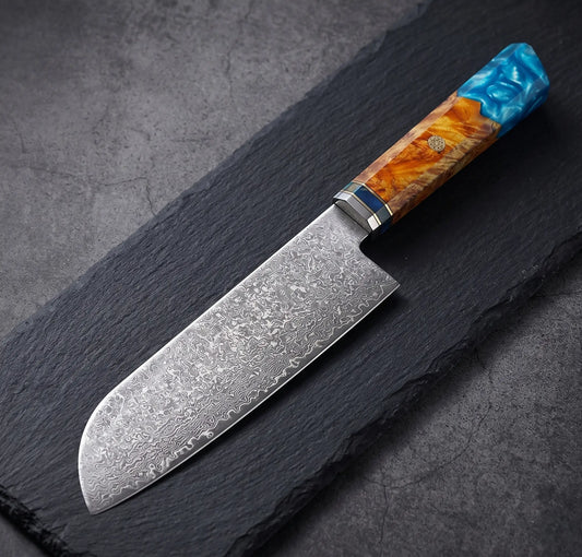 Manches ergonomiques assortis de la mallette de couteaux de cuisine Ryulys
