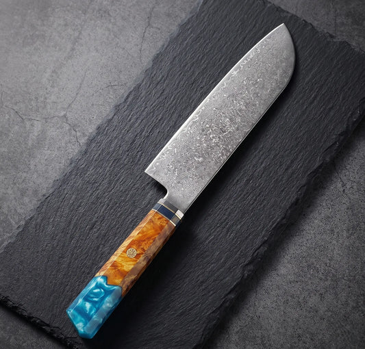 Couteau de cuisine japonais Santoku 17cm de la marque Ryulys